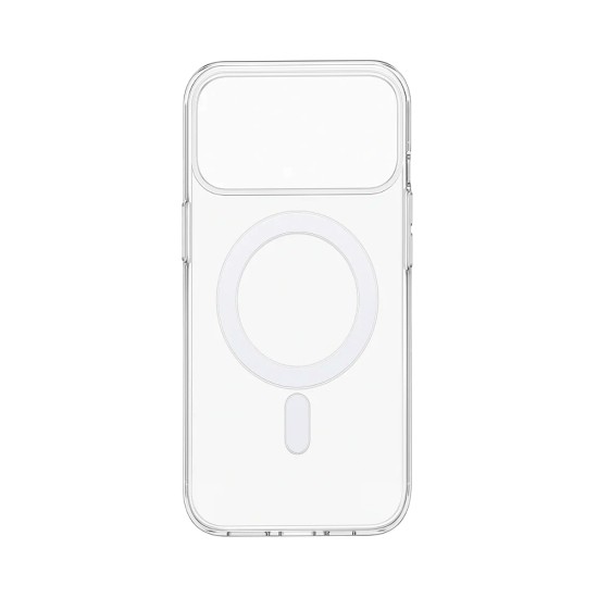 Capa de Silicone Magnética para Apple iPhone 17 Pro Max Transparente